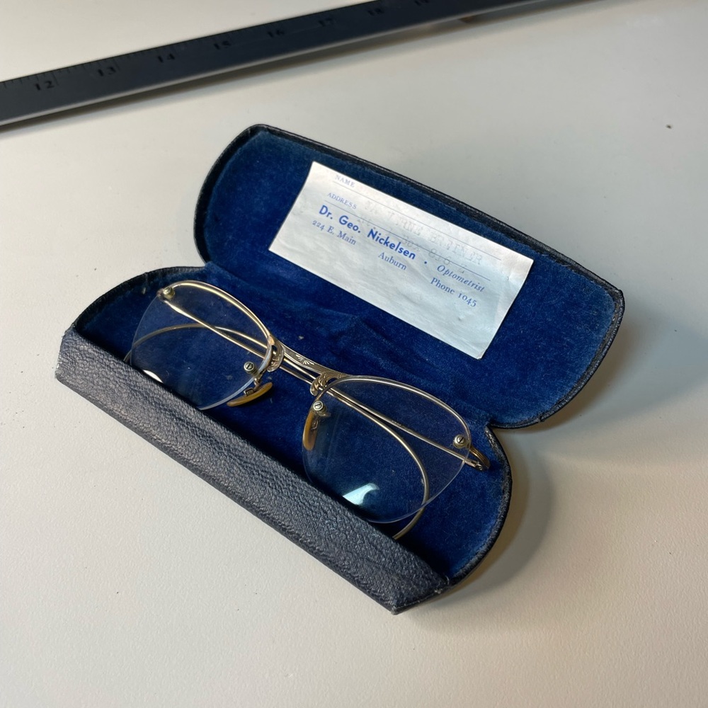 Vintage doctors glasses 12 karat gold plated
